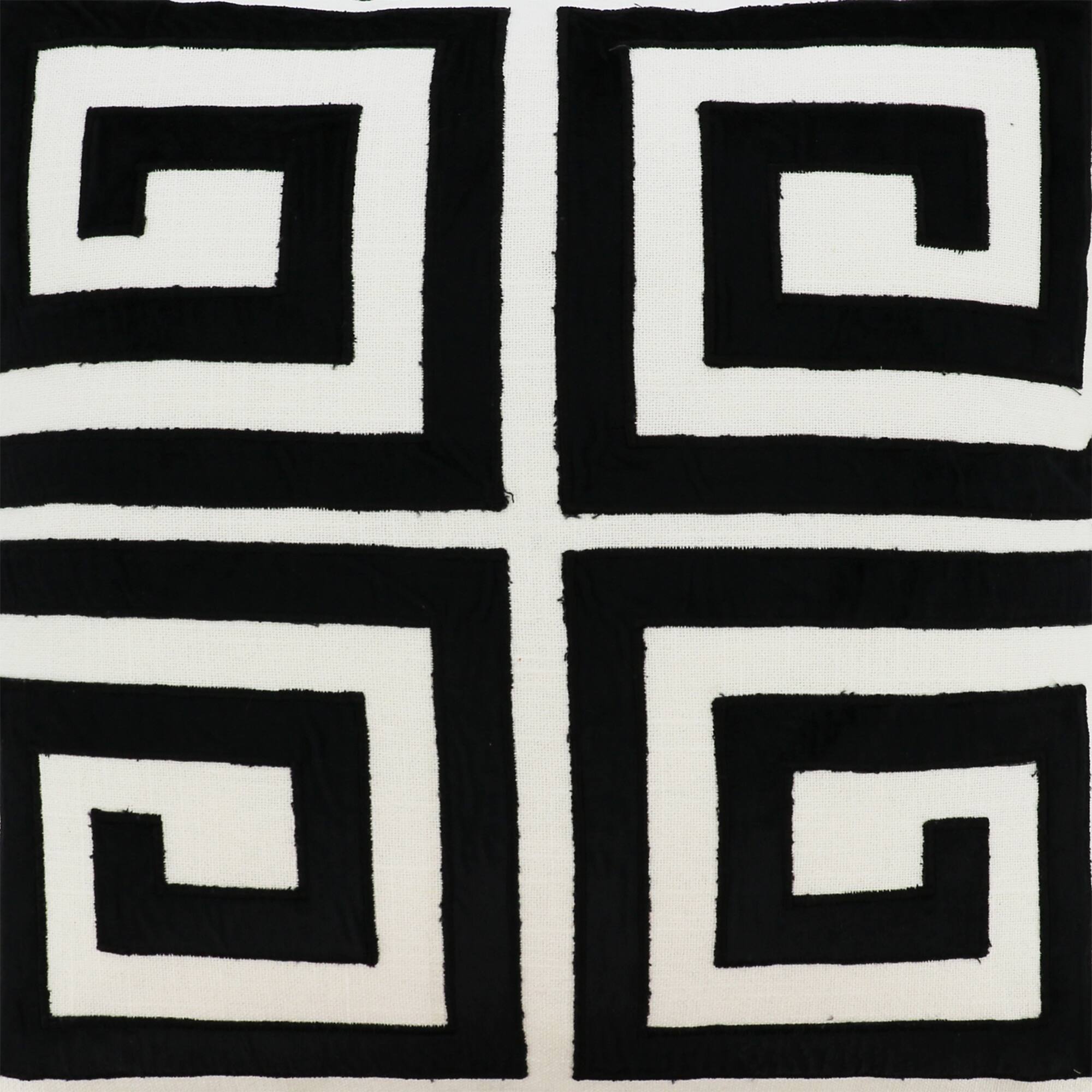 Jonathan Adler x Michaels 20" Black & White Greek Key Pillow